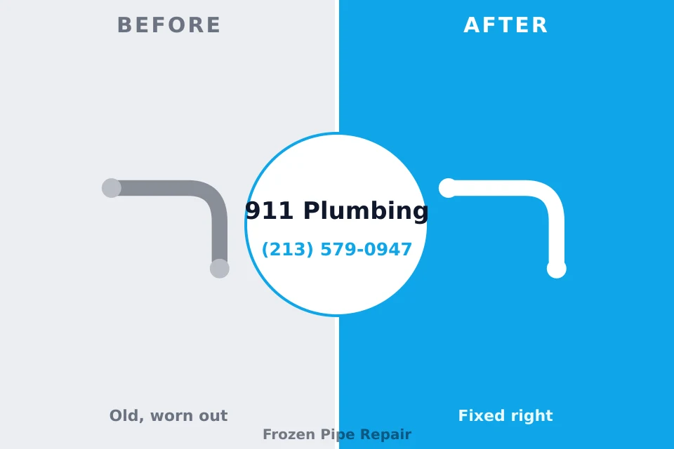 Before and after: plumbing company Neshanic Station, NJ